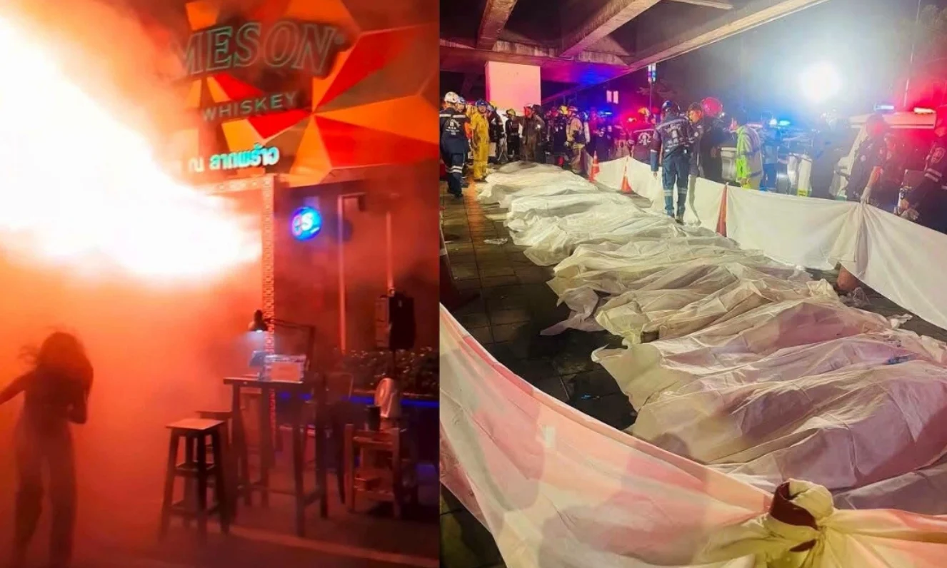 泰国曼谷酒吧大火27死!多人全身着火逃命 — 封面