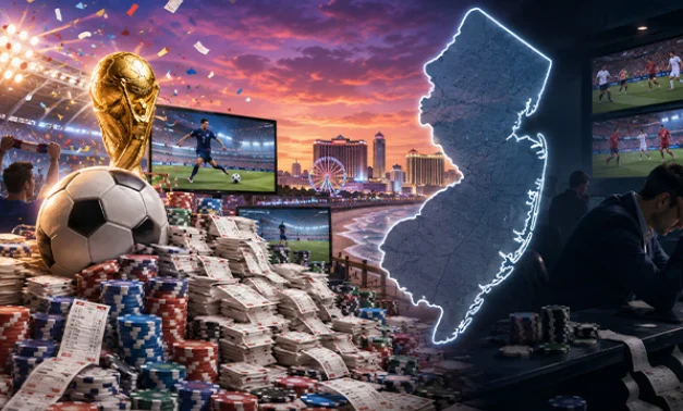 新泽西6月体育博彩投注额破纪录但收入腰斩，在线赌场成真正赢家 配图