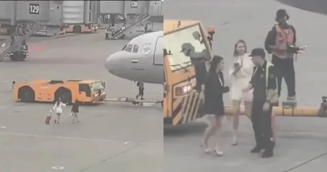 以为在搭公车? 2女拖行李箱直闯停机坪「挥手拦机」 荒谬影片曝网傻眼 — 封面