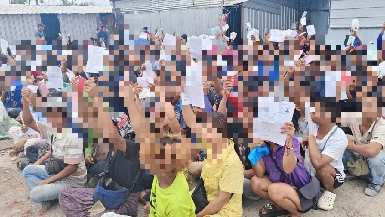 泰国突查230名缅甸劳工,35人无法出示证件被移送警方 — 正文配图