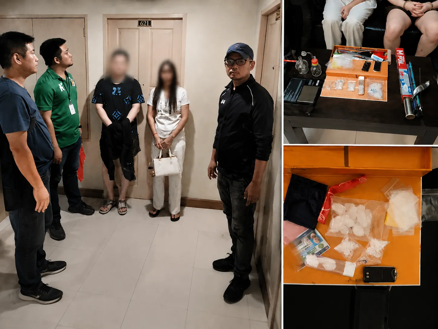 曼谷警方锁定可疑中国男子，搜查酒店房间发现多包冰毒 配图