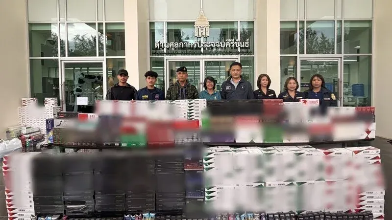 泰国巴蜀10天查获逾220万支走私香烟!涉案货物及税费超2571万泰铢 ... — 正文配图
