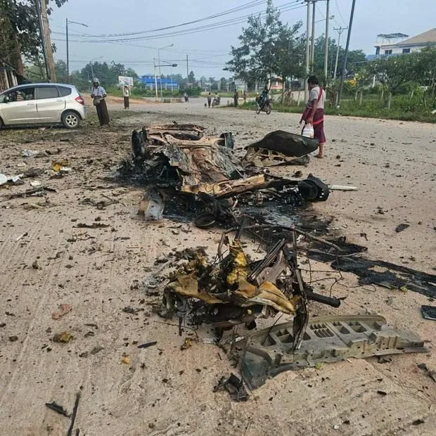 妙瓦底连爆两起！巨响震动传至泰国湄索 — 正文配图
