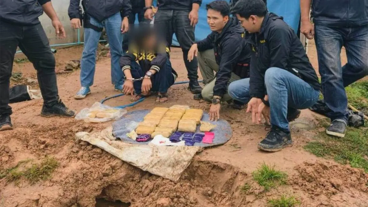 老挝订货、泰国分销？黎逸府警方抓获涉嫌主要毒贩 — 正文配图