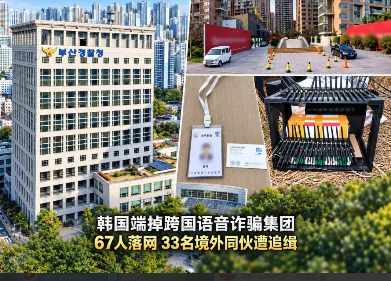 韩国警方再抓67人！跨国语音诈骗集团中国籍总负责人落网 — 正文配图