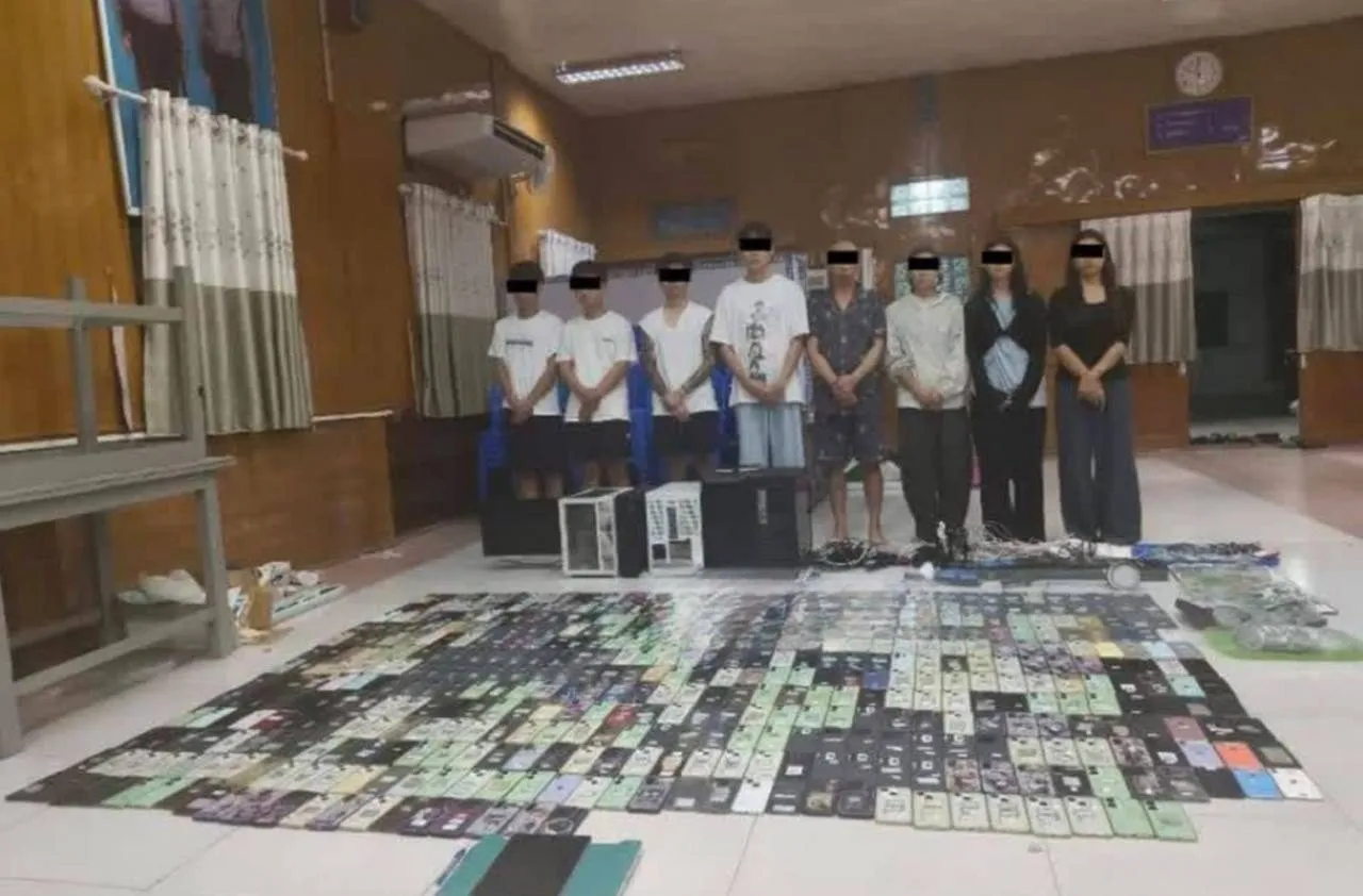 缅甸警方捣毁玉石直播诈骗窝点,6名中国籍人员涉案 — 正文配图