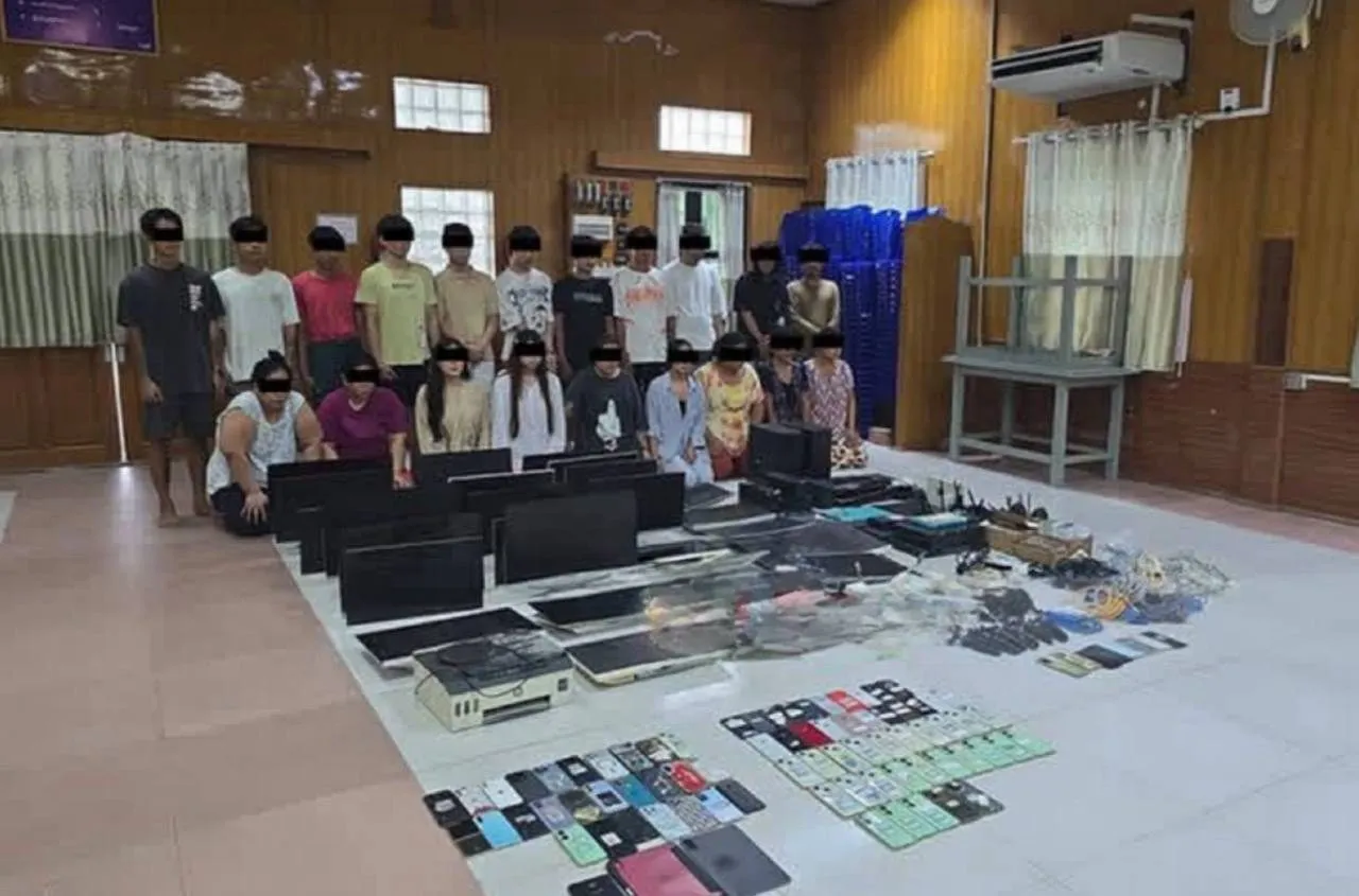 缅甸警方捣毁玉石直播诈骗窝点,6名中国籍人员涉案 — 正文配图