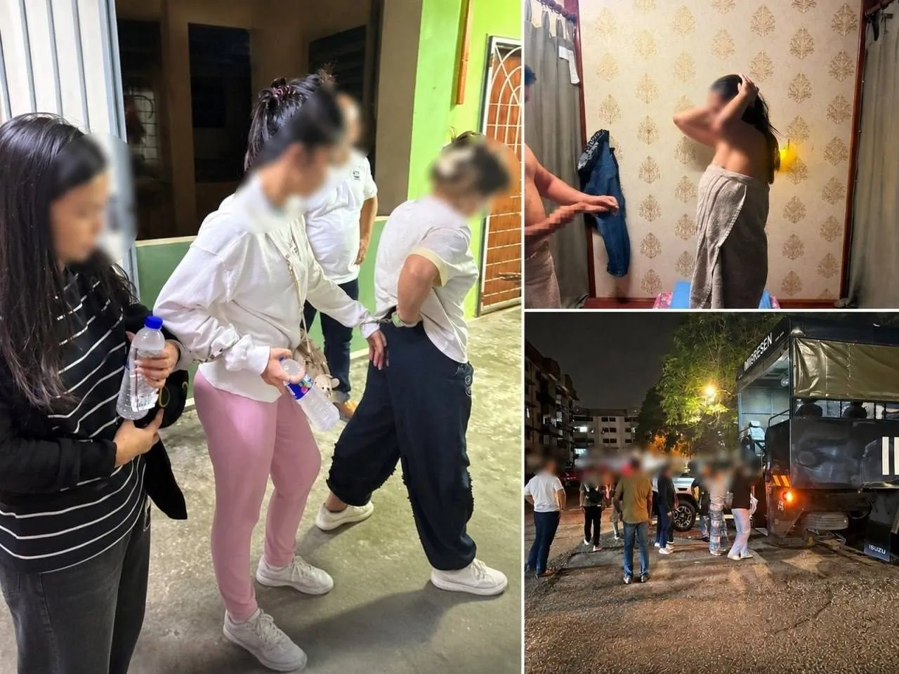 马来西亚柔佛移民局执法,25名外国人涉嫌色情服务被扣留 — 正文配图