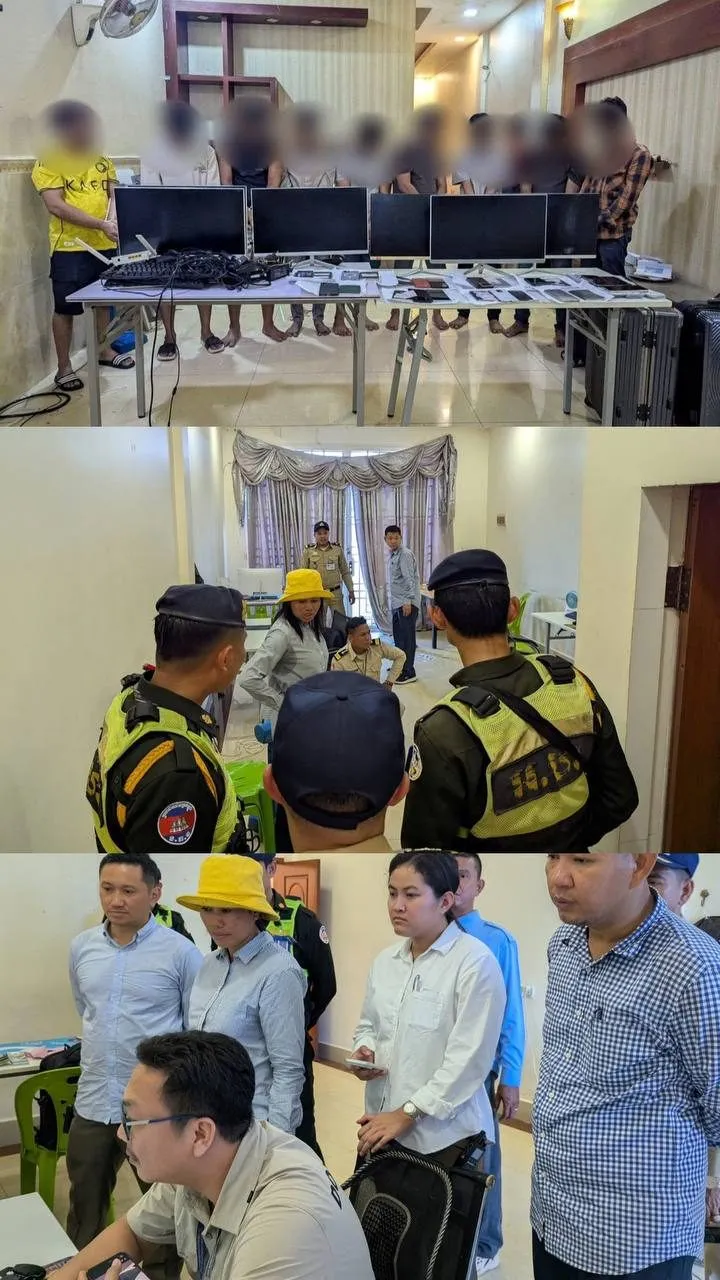 柬埔寨金边突查一处住所,9名孟加拉人被查并发现假美元 — 正文配图