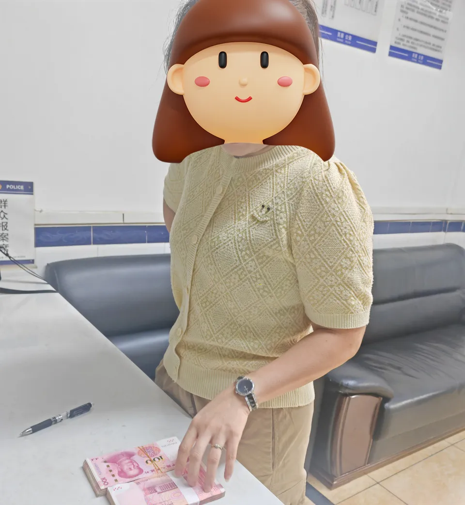 女子深陷“杀猪盘”，取2万元现金准备交给骗子时警方赶到 — 正文配图