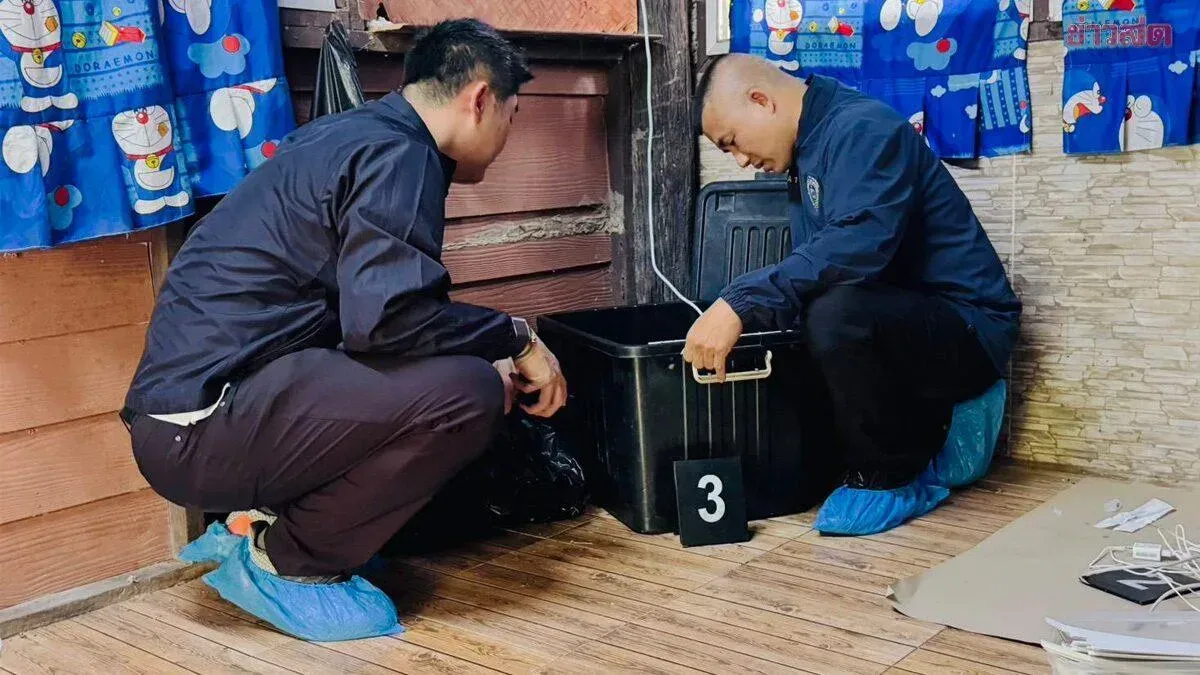 一盒最多装32张电话卡！泰国警方突查出租屋发现诈骗线索 — 正文配图