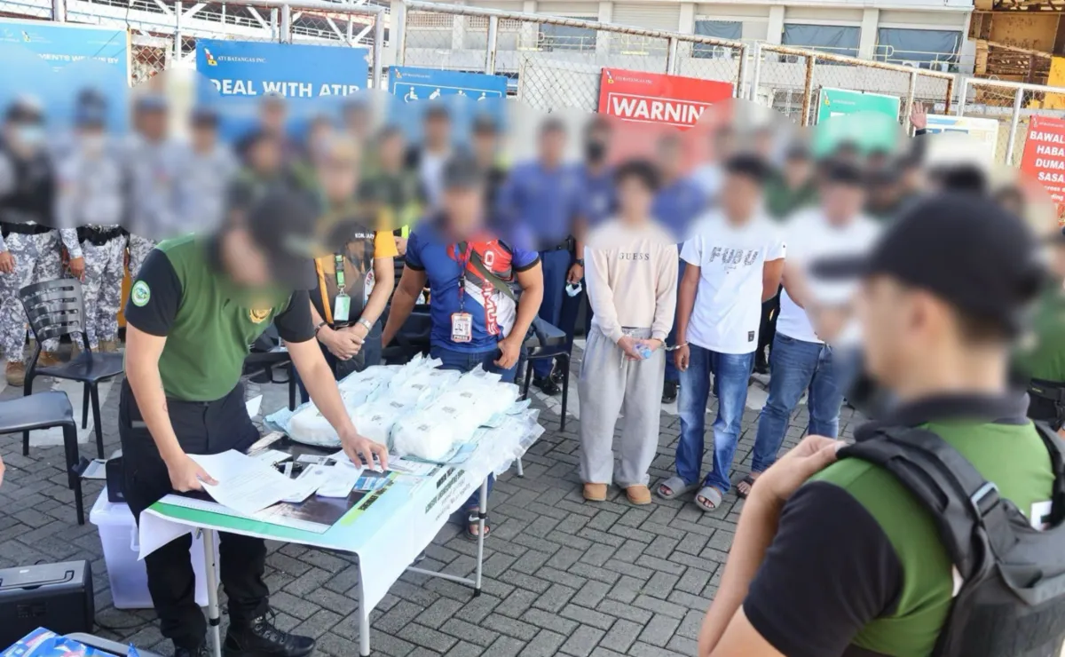 8160万比索疑似冰毒现身巴丹加斯港口,4名嫌疑人被捕 — 封面