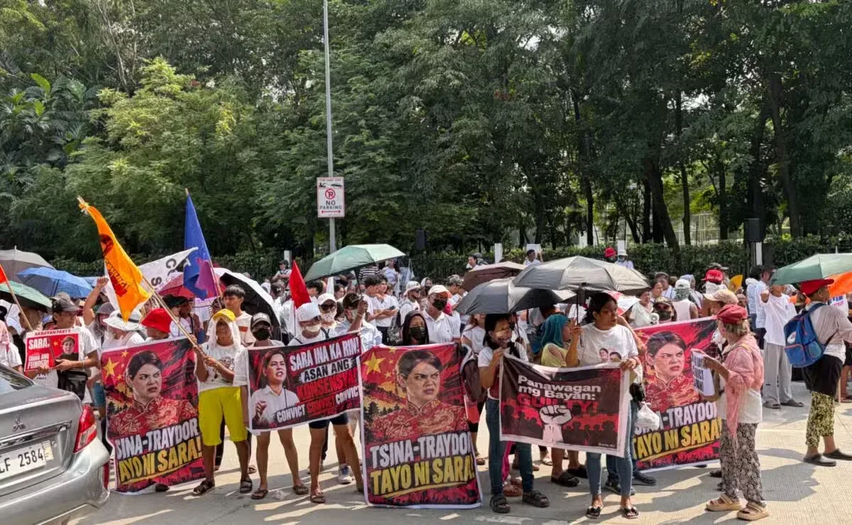 菲律宾参议院外再现集会！民众要求萨拉弹劾案判有罪 — 封面