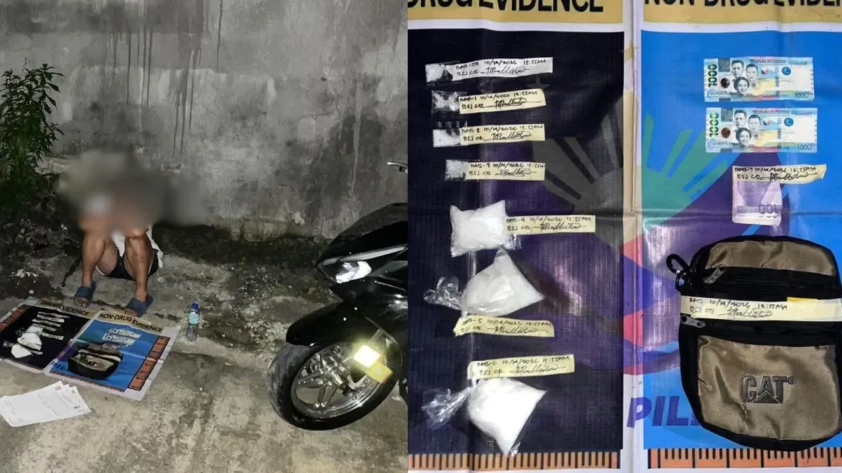 A 22-year-old woman, identified as “Aira, was arrested after police seized P1.7 million worth of shabu from her during a buy-bust operation in Barangay San Juan, Cainta, Rizal, early Wednesday, Oct. 14.
