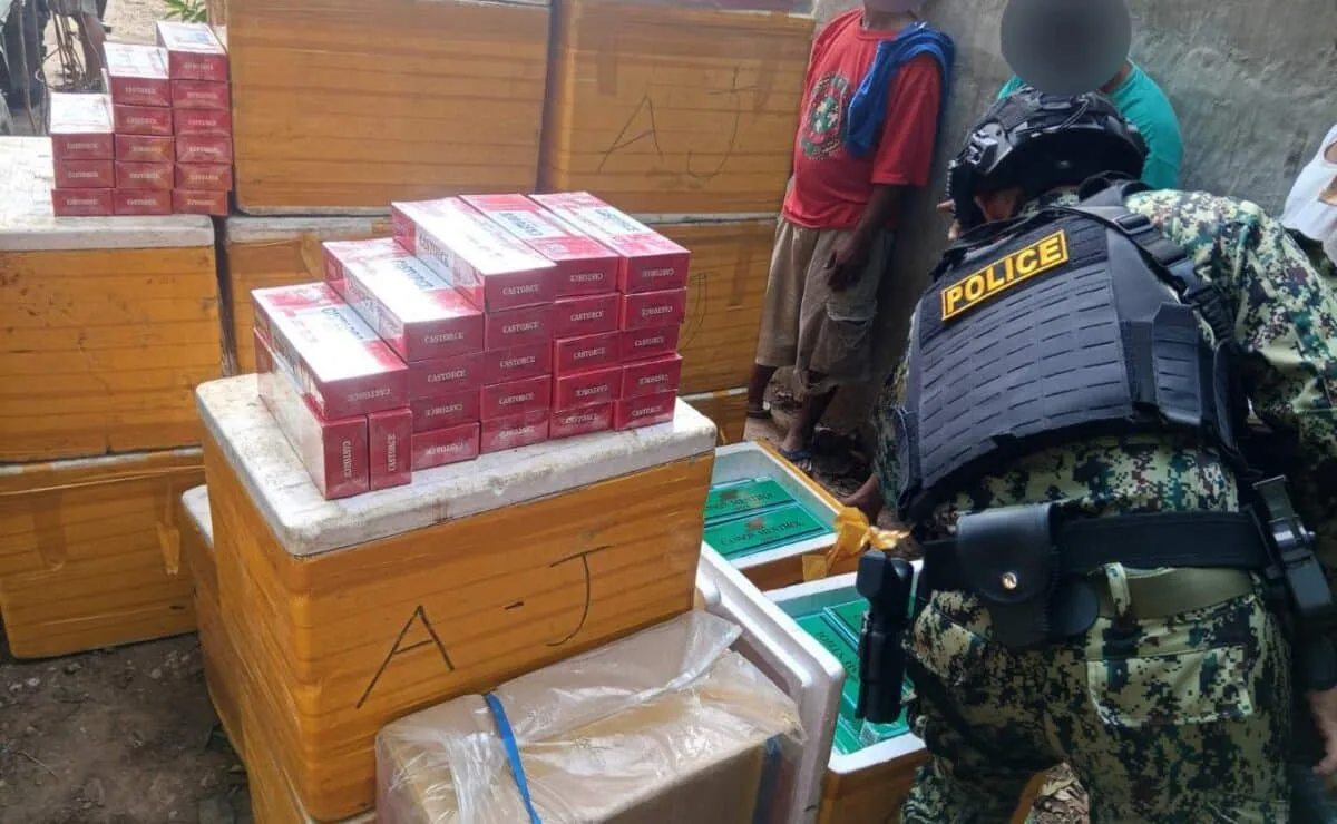 菲警方查获208万比索走私香烟！竟藏在泡沫鱼箱里，4人被扣 — 封面