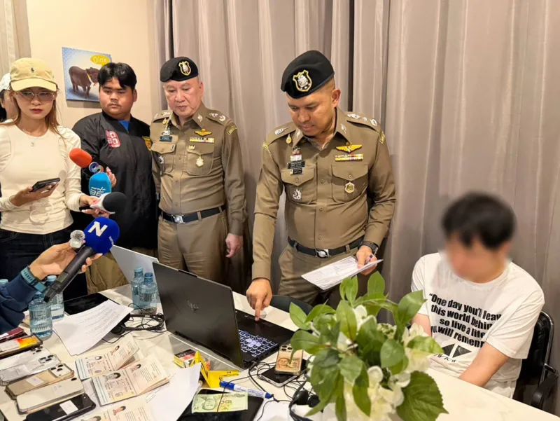泰国警方捣毁曼谷3处诈骗窝点！2名中国人、8名韩国人落网 — 正文配图
